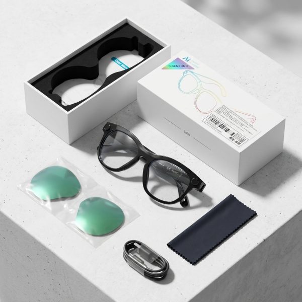 Lunettes intelligentes M89 AI avec caméra et traduction vocale